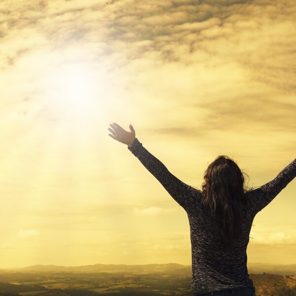 woman, sky, sunlight