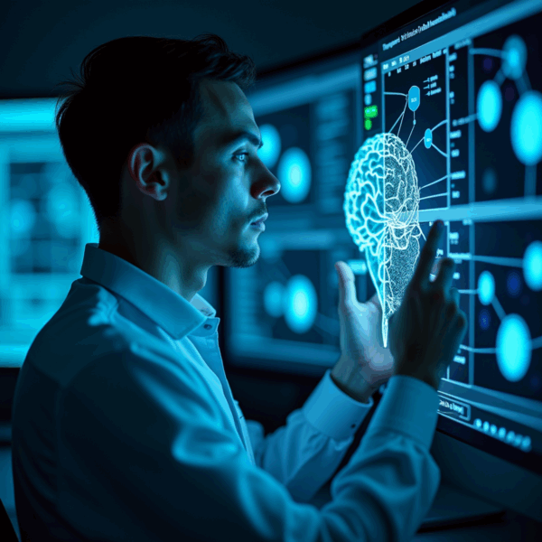 ai generated, neurons, artificial intelligence, neuroscience, laboratory ia, machine learning, neural networks, science and technology, brain simulation, investigation, futuristic technology, advanced computing, data visualization, deep learning, innovation, cognitive science