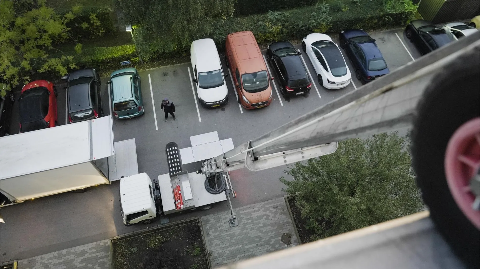 Flyttelift på arbejde i København